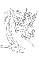 Tinker Bell kleurplaat 6